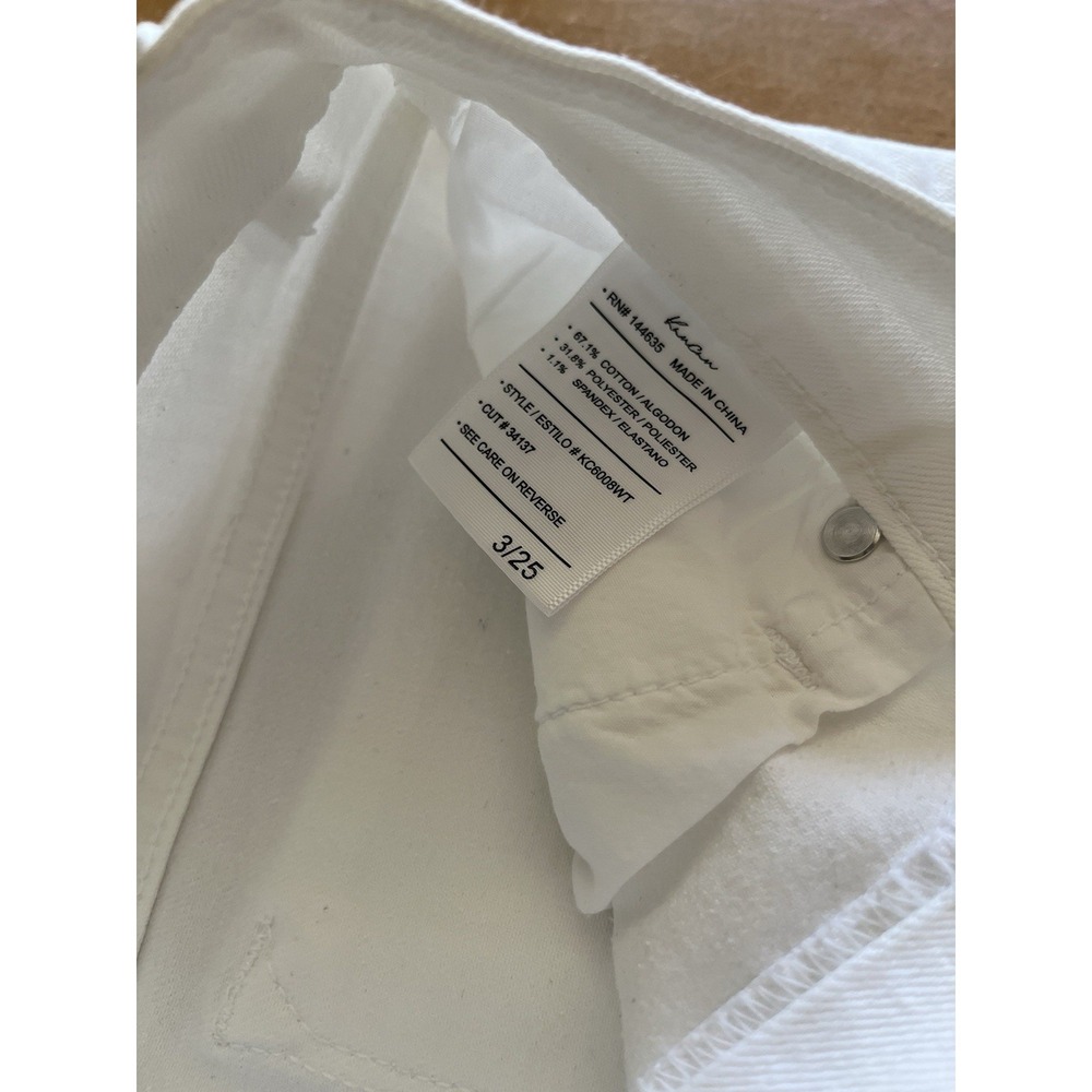 KanCan Women's White‎ Denim Jeans Size 3/25 Distressed Skinny Summer - Picture 5 of 11